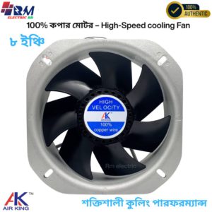Powerful exhaust fan with copper motor